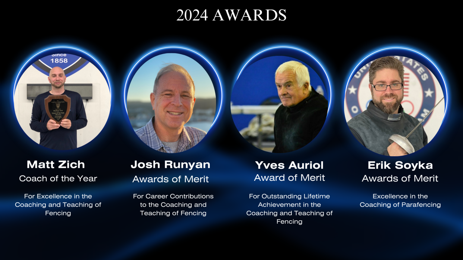Recipients of the 2024 awards.
